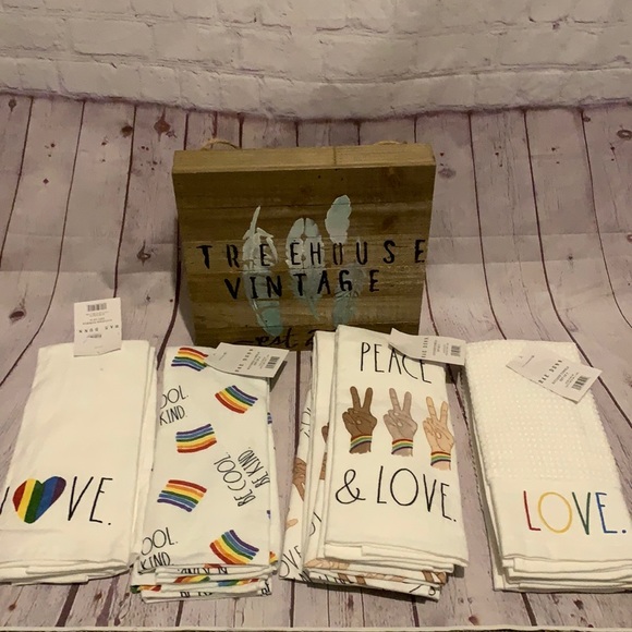 NWT Rae Dunn Pride Kitchen Towel Sets - Picture 2 of 5